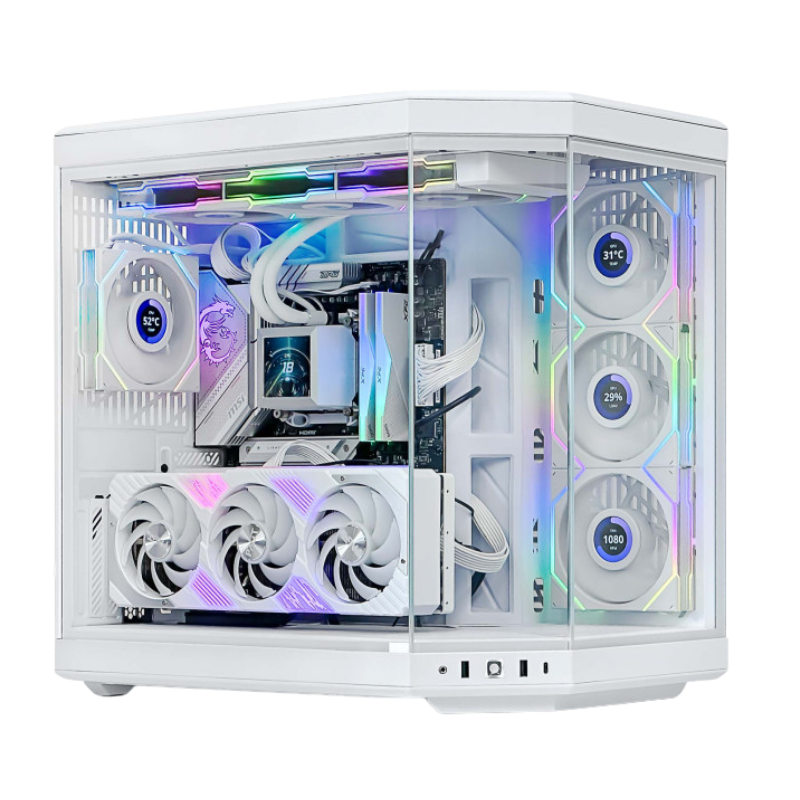 PC Gamer CLAW avec ZOTAC Gaming GeForce RTX 5080 SOLID OC White Edition 16GB et AMD Ryzen 7 9850X3D (4.7 GHz / 5.6 GHz) - Tray